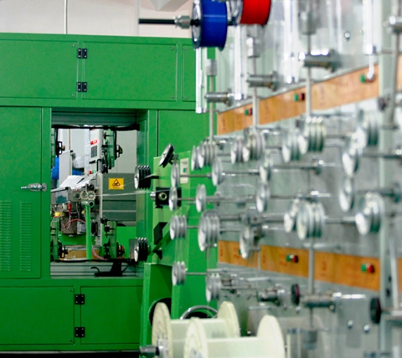 Fiber optic production line